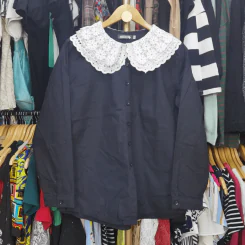 เสื้อเชิ้ตแขนยาว คอบัว อก 44 นิ้ว, ยาว 25 นิ้ว รูปที่ 1