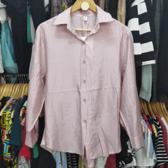 เสื้อเชิ้ตแขนยาว สีชมพู Die Bian อก 42 นิ้ว, ยาว 24 นิ้ว รูปที่ 1