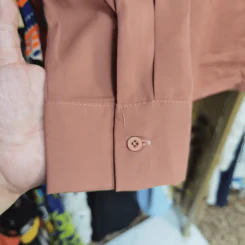 เสื้อเชิ้ตแขนยาว สีน้ำตาล อก 40 นิ้ว, ยาว 23 นิ้ว รูปที่ 3
