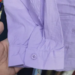 เสื้อเชิ้ตสีม่วง อก 44 นิ้ว, ยาว 21 นิ้ว รูปที่ 3