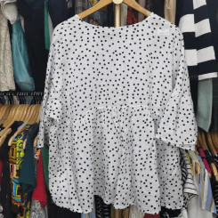 เสื้อแฟชั่น พลัสไซส์ อก 54 นิ้ว, เอวฟรีไซส์, ยาว 26 นิ้ว รูปที่ 3