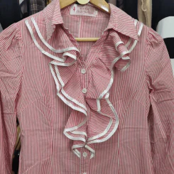 เสื้อเชิ้ตแขนยาว อก 34 นิ้ว, เอว 30 นิ้ว, ยาว 24 นิ้ว รูปที่ 2