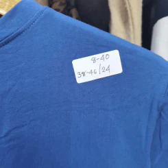 เสื้อแขนสั้น สีน้ำเงิน อก 38-46 นิ้ว, ยาว 24 นิ้ว รูปที่ 5