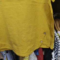 เสื้อแฟชั่น สีเหลือง อก 42 นิ้ว, ยาว 23 นิ้ว รูปที่ 2