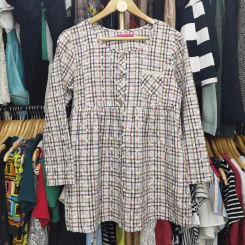 เสื้อแฟชั่น อก 36 นิ้ว, เอว 36 นิ้ว, สะโพก 50 นิ้ว, ยาว 27 นิ้ว รูปที่ 2