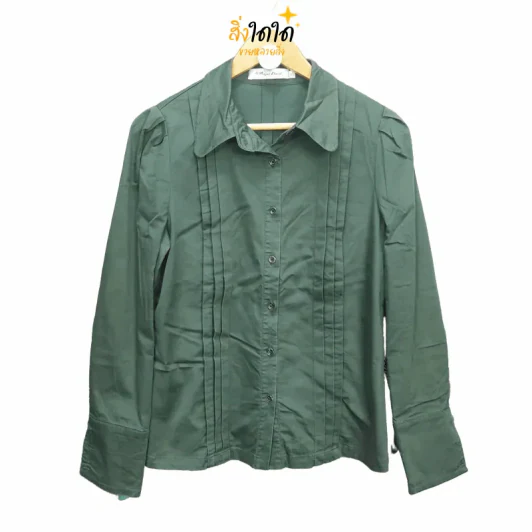 เสื้อเชิ้ตแขนยาว อก 38 นิ้ว, ยาว 25 นิ้ว รูปที่ 1