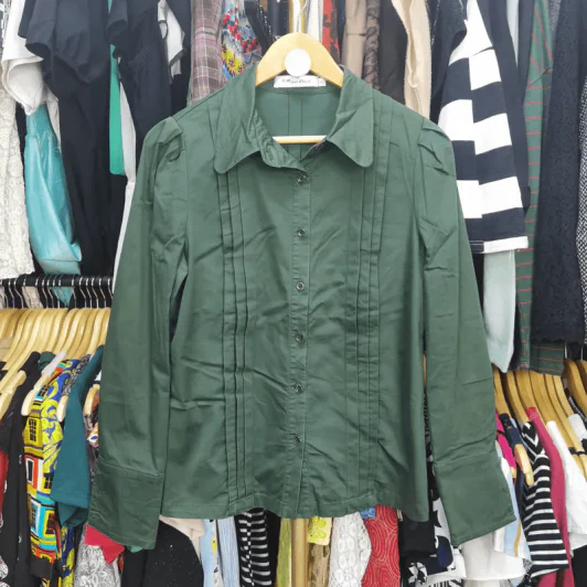 เสื้อเชิ้ตแขนยาว อก 38 นิ้ว, ยาว 25 นิ้ว รูปที่ 2