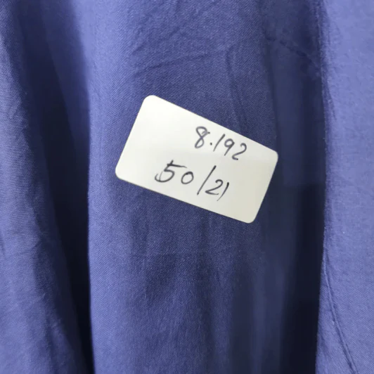 เสื้อเชิ้ตฮู้ดแขนสั้น สีน้ำเงิน เอวสม็อค พลัสไซส์ อก 50 นิ้ว, ยาว 21 นิ้ว รูปที่ 5