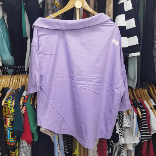 เสื้อเชิ้ตสีม่วง อก 44 นิ้ว, ยาว 21 นิ้ว รูปที่ 6