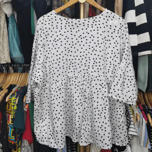 เสื้อแฟชั่น พลัสไซส์ อก 54 นิ้ว, เอวฟรีไซส์, ยาว 26 นิ้ว รูปที่ 3