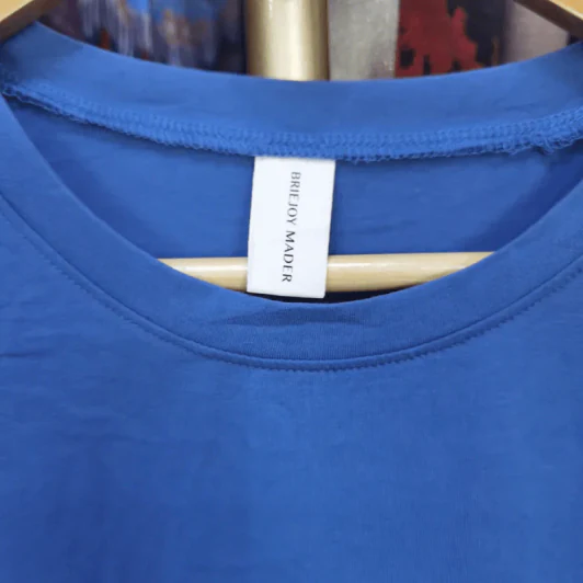 เสื้อแขนสั้น สีน้ำเงิน อก 38-46 นิ้ว, ยาว 24 นิ้ว รูปที่ 2