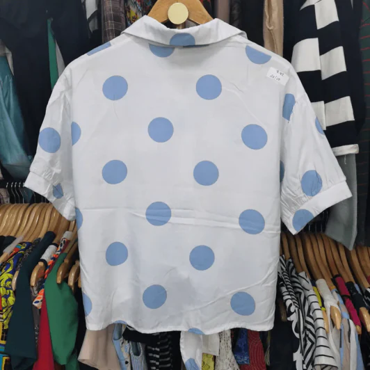 เสื้อแฟชั่น ผูกเอว พลัสไซส์ อก 44 นิ้ว, เอว 20 นิ้ว รูปที่ 5