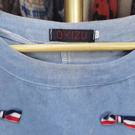 เสื้อแฟชั่น ตกแต่งโบว์ อก 40 นิ้ว, เอว 23 นิ้ว รูปที่ 5