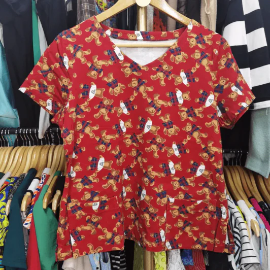 เสื้อแฟชั่น ลายหมี พลัสไซส์ อก 40-42 นิ้ว, ยาว 22 นิ้ว รูปที่ 2