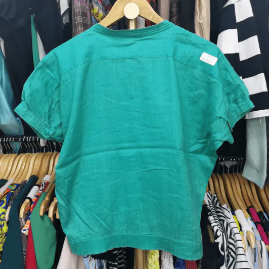 เสื้อแฟชั่น สีเขียว พลัสไซส์ อก 50 นิ้ว, เอว 40 นิ้ว, ยาว 38 นิ้ว รูปที่ 5