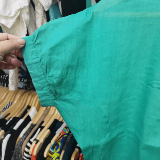เสื้อแฟชั่น สีเขียว พลัสไซส์ อก 50 นิ้ว, เอว 40 นิ้ว, ยาว 38 นิ้ว รูปที่ 4