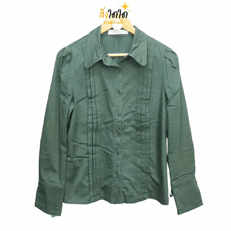 เสื้อเชิ้ตแขนยาว อก 38 นิ้ว, ยาว 25 นิ้ว รูปที่ 1