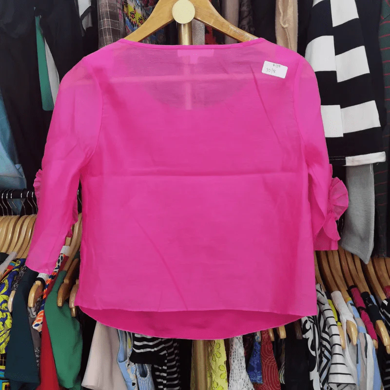 เสื้อสีชมพู ใส่ออกงาน ใส่ทำบุญ อก 33 นิ้ว, ยาว 18 นิ้ว รูปที่ 6