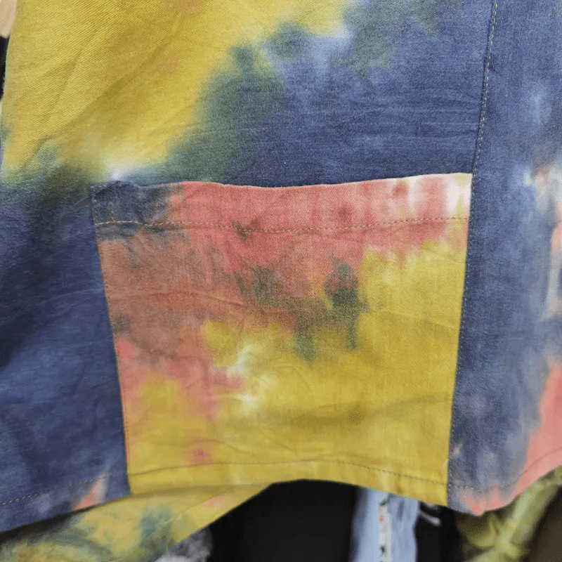 เสื้อลายมัดย้อม พลัสไซส์ อก 56 นิ้ว, ยาว 21 นิ้ว รูปที่ 2