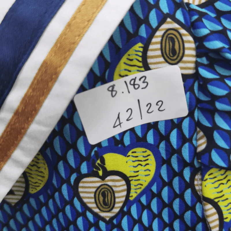 เสื้อคอบัว สีน้ำเงิน ลายหัวใจ อก 42 นิ้ว, ยาว 22 นิ้ว รูปที่ 6