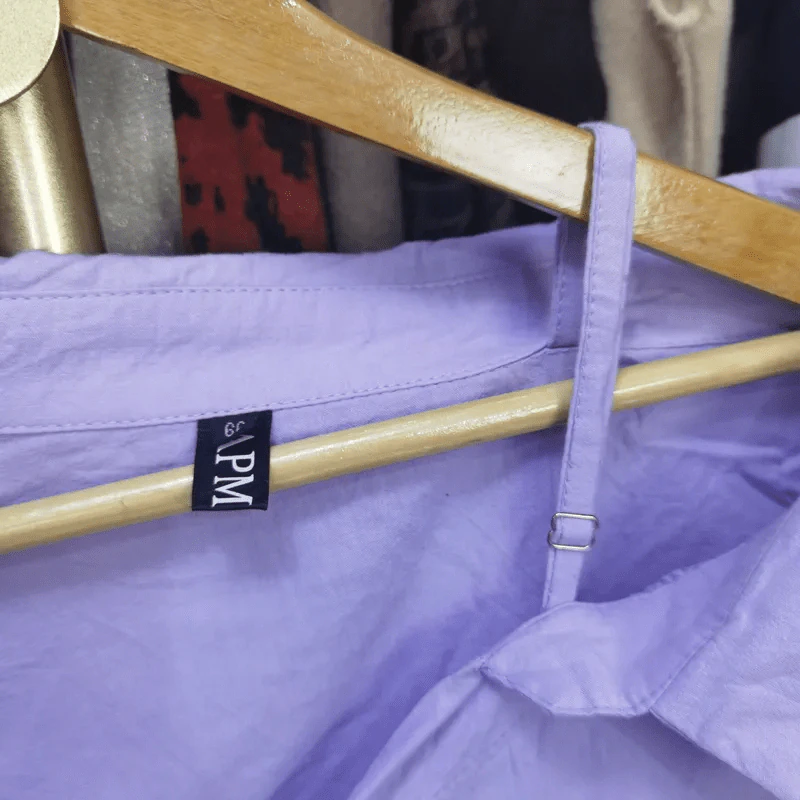 เสื้อเชิ้ตสีม่วง อก 44 นิ้ว, ยาว 21 นิ้ว รูปที่ 2