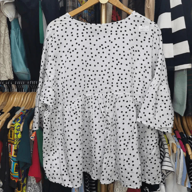 เสื้อแฟชั่น พลัสไซส์ อก 54 นิ้ว, เอวฟรีไซส์, ยาว 26 นิ้ว รูปที่ 3