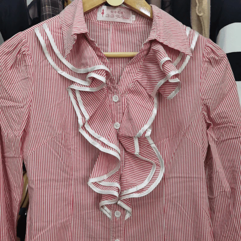 เสื้อเชิ้ตแขนยาว อก 34 นิ้ว, เอว 30 นิ้ว, ยาว 24 นิ้ว รูปที่ 2