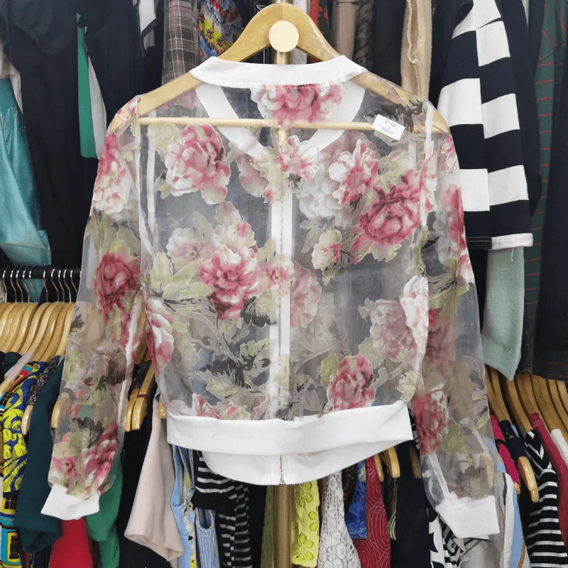 เสื้อคลุม บางโปร่ง อก 38 นิ้ว, ยาว 20 นิ้ว รูปที่ 4