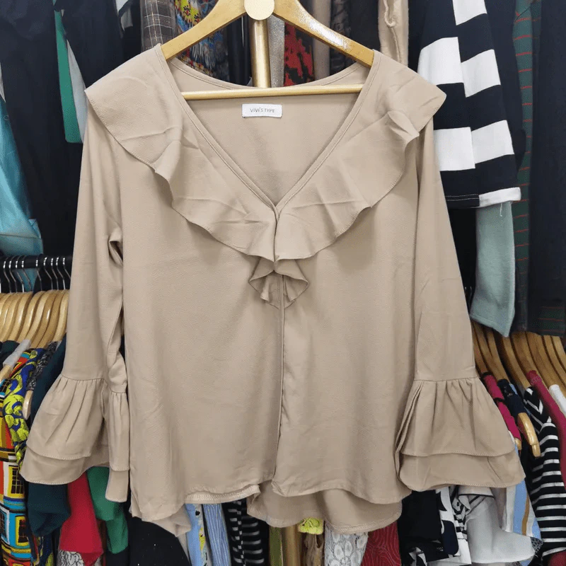 เสื้อแฟชั่นแขนยาว พลัสไซส์ อก 40 นิ้ว, ยาว 25 นิ้ว รูปที่ 1