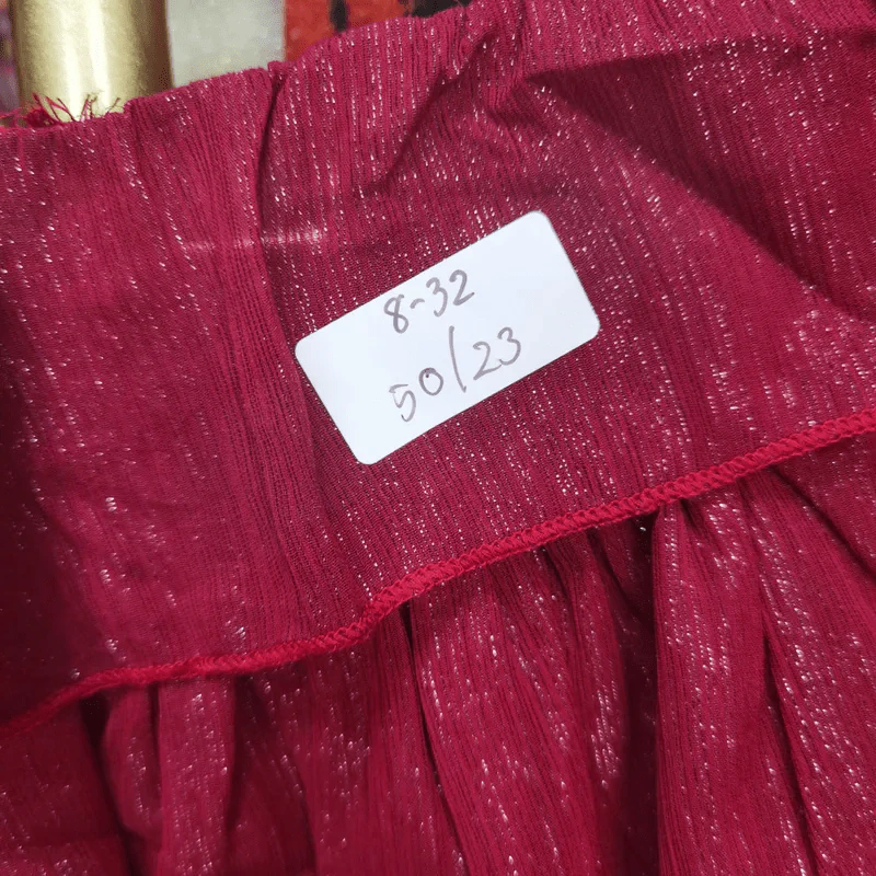 เสื้อแฟชั่นสีแดง พลัสไซส์ อก 50 นิ้ว, ยาว 23 นิ้ว รูปที่ 5