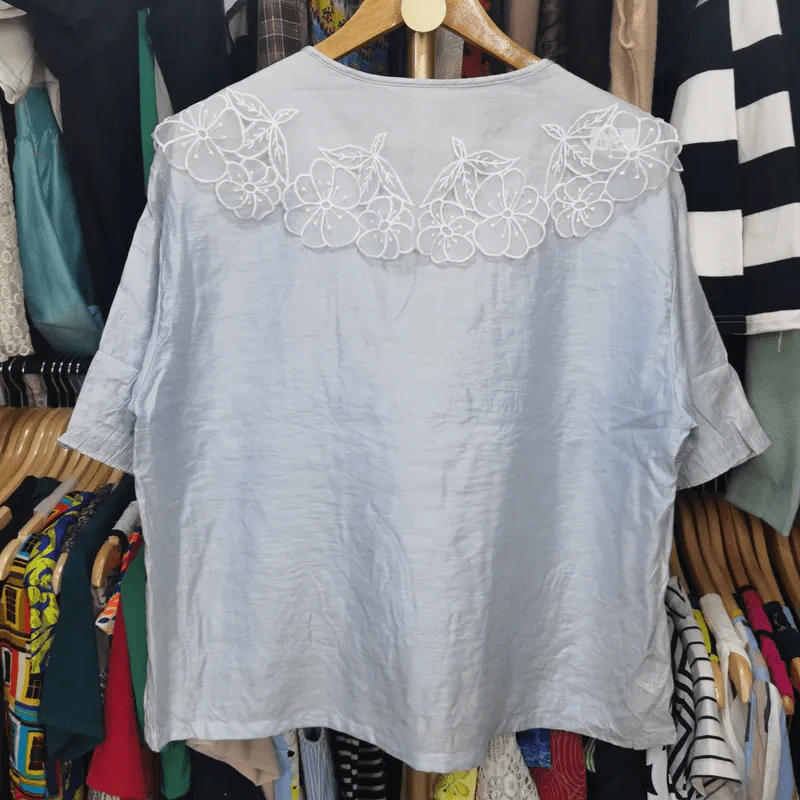 เสื้อแฟชั่น คอบัว อก 45 นิ้ว, เอว 24 นิ้ว รูปที่ 4