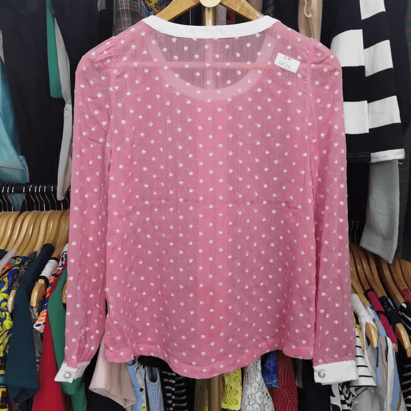 เสื้อแฟชั่น สีชมพู อก 34 นิ้ว, ยาว 23 นิ้ว รูปที่ 6