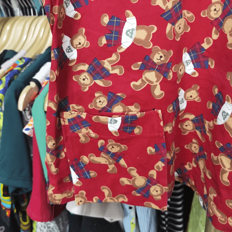 เสื้อแฟชั่น ลายหมี พลัสไซส์ อก 40-42 นิ้ว, ยาว 22 นิ้ว รูปที่ 3