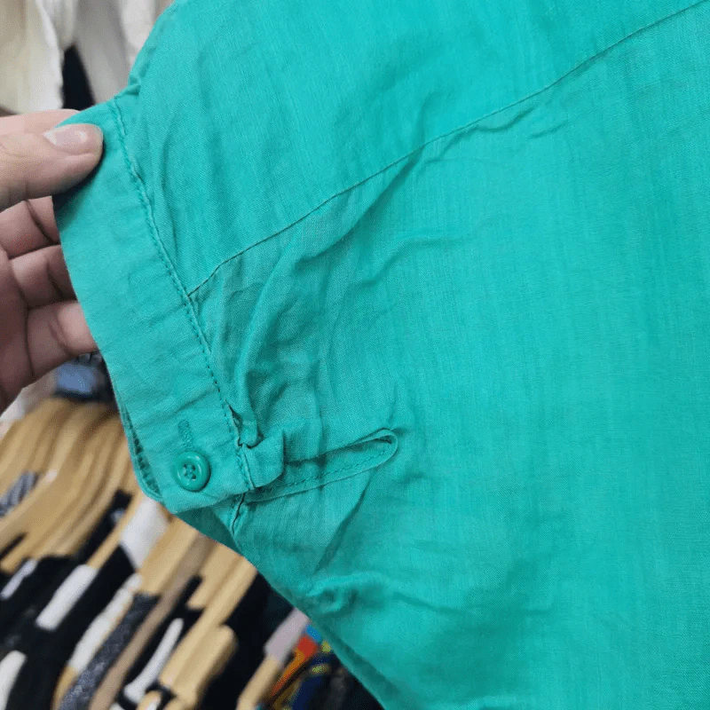 เสื้อแฟชั่น สีเขียว พลัสไซส์ อก 50 นิ้ว, เอว 40 นิ้ว, ยาว 38 นิ้ว รูปที่ 6