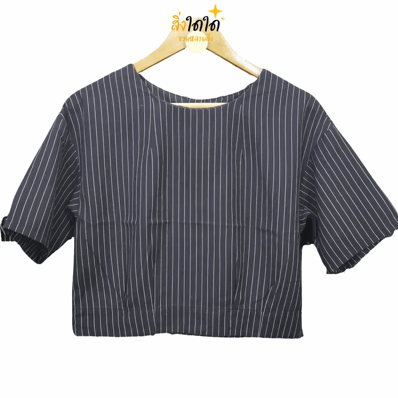 เสื้อแฟชั่นครอป พลัสไซส์ อก 40 นิ้ว, ยาว 17 นิ้ว รูปที่ 1