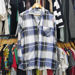 เสื้อเชิ้ตแขนยาว พลัสไซส์ อก 46 นิ้ว, ยาว 28 นิ้ว รูปที่ 1