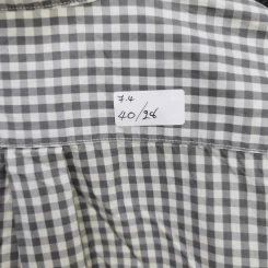 เสื้อเชิ้ตแขนยาว ลายตารางขาวดำ Levi's พลัสไซส์ อก 40 นิ้ว, ยาว 28 นิ้ว รูปที่ 6