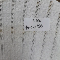 เสื้อยืดสีขาว ลายตรง พลัสไซส์ อก 46-50 นิ้ว, ยาว 30 นิ้ว รูปที่ 5