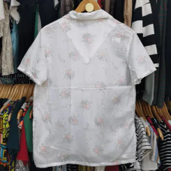 เสื้อเชิ้ตแขนสั้น สีขาว พลัสไซส์ อก 42 นิ้ว, ยาว 26 นิ้ว รูปที่ 4