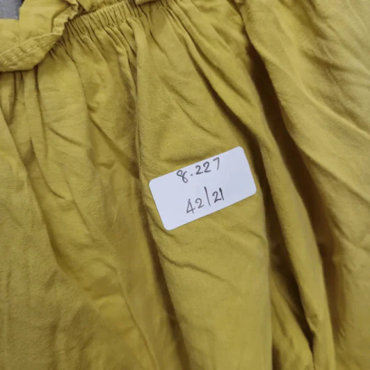 เสื้อแฟชั่น สีเหลือง พลัสไซส์ อก 42 นิ้ว, ยาว 21 นิ้ว รูปที่ 4