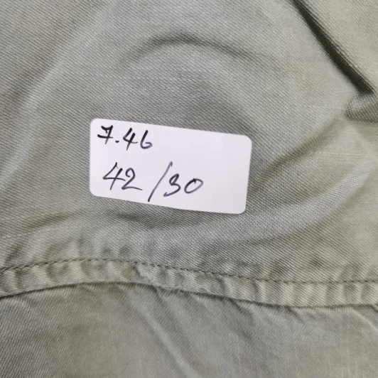 เสื้อเชิ้ตแขนยาว สีเขียวขี้ม้า พลัสไซส์ อก 42 นิ้ว, ยาว 30 นิ้ว รูปที่ 7