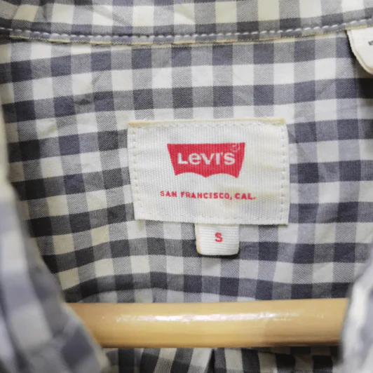 เสื้อเชิ้ตแขนยาว ลายตารางขาวดำ Levi's พลัสไซส์ อก 40 นิ้ว, ยาว 28 นิ้ว รูปที่ 2