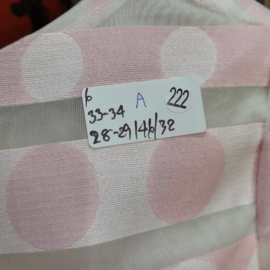 ชุดเดรส สีชมพู กระโปรงพริ้ว อก 33-34 นิ้ว, เอว 28-29 นิ้ว, สะโพก 46 นิ้ว, ยาว 32 นิ้ว รูปที่ 5