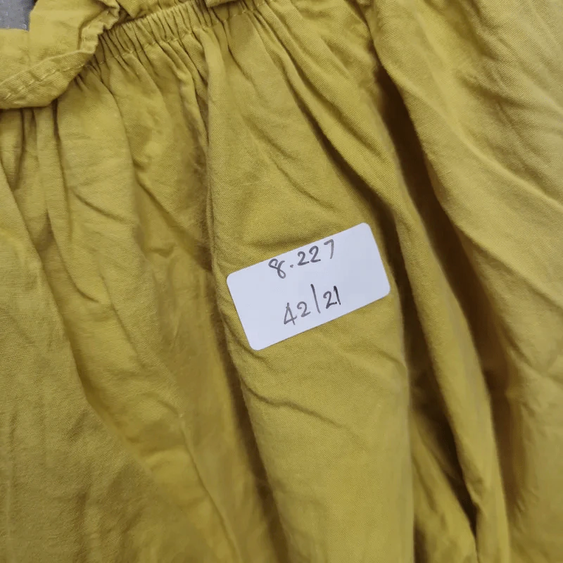 เสื้อแฟชั่น สีเหลือง พลัสไซส์ อก 42 นิ้ว, ยาว 21 นิ้ว รูปที่ 4