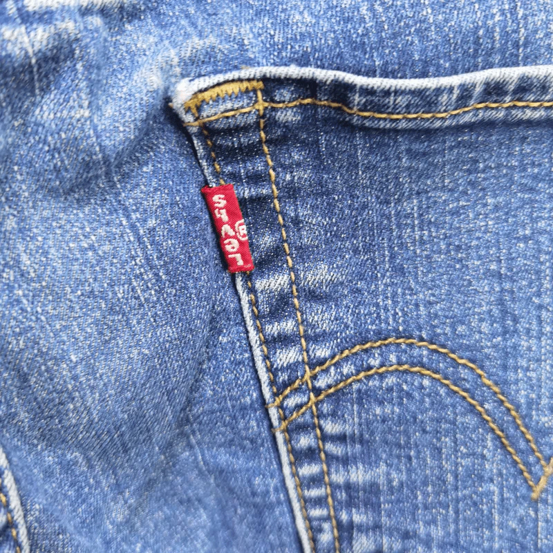 กางเกงยีนส์ Levi's เอว 32 นิ้ว, เป้า 11 นิ้ว, สะโพก 44 นิ้ว, ยาว 40 นิ้ว รูปที่ 6