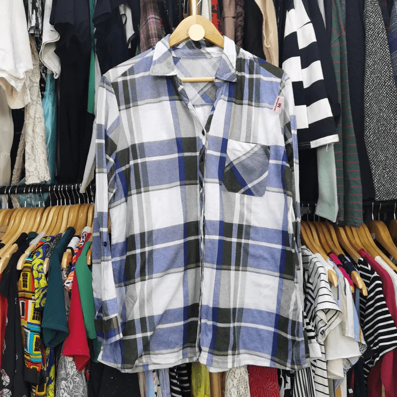 เสื้อเชิ้ตแขนยาว พลัสไซส์ อก 46 นิ้ว, ยาว 28 นิ้ว รูปที่ 1