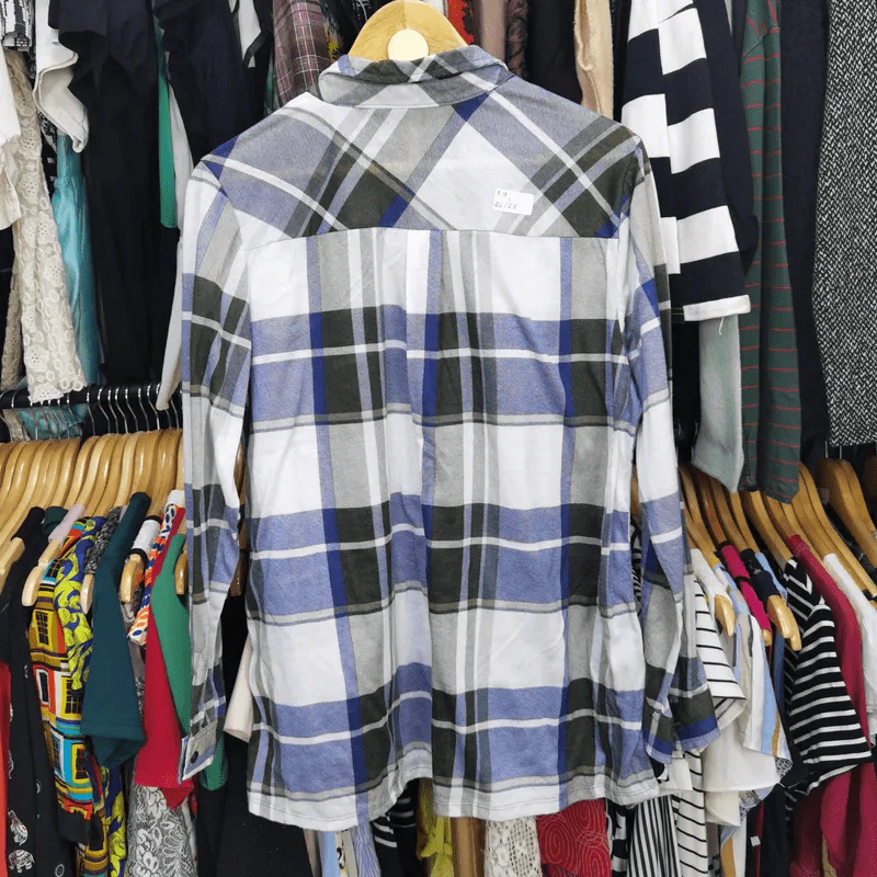 เสื้อเชิ้ตแขนยาว พลัสไซส์ อก 46 นิ้ว, ยาว 28 นิ้ว รูปที่ 3