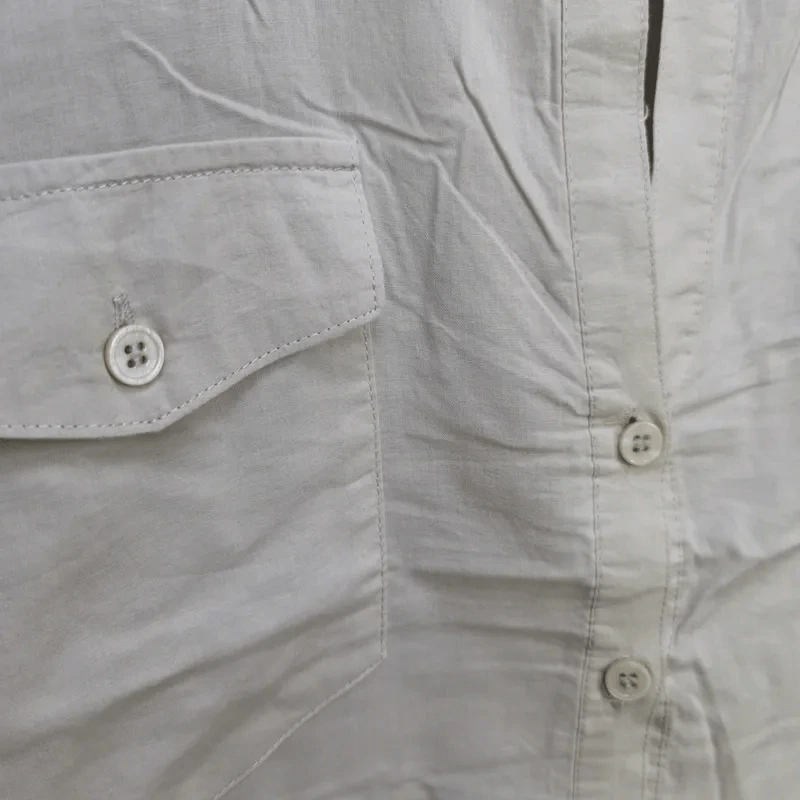 เสื้อเชิ้ตแขนสั้น สีขาว พลัสไซส์ อก 42-44 นิ้ว, ยาว 25 นิ้ว รูปที่ 4