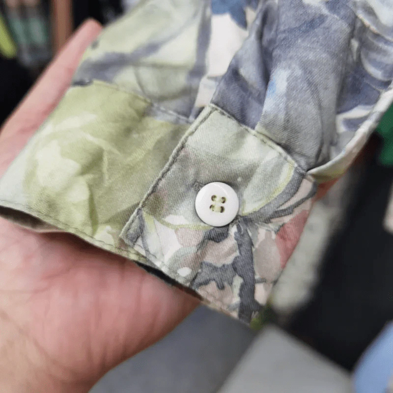 เสื้อเชิ้ตแขนยาว ลายดอก อก 46 นิ้ว, ยาว 27 นิ้ว รูปที่ 6