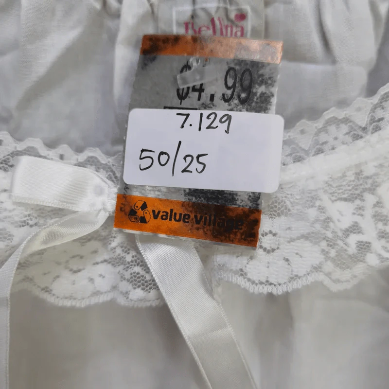 เสื้อคอกระเช้า สีขาว พลัสไซส์ อก 50 นิ้ว, ยาว 25 นิ้ว รูปที่ 3